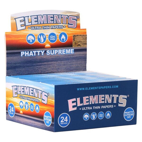 Elements Phatty Supreme Rolling Papers | 24pc Display
