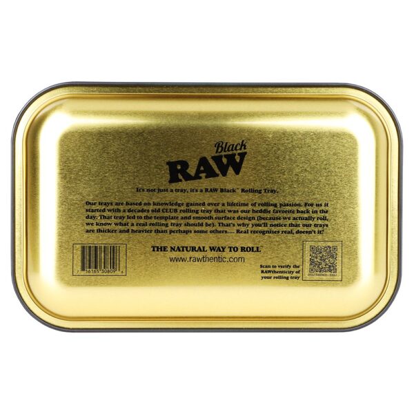 RAW Black Cone Monster Metal Small Rolling Tray - 11"x7" - Image 2