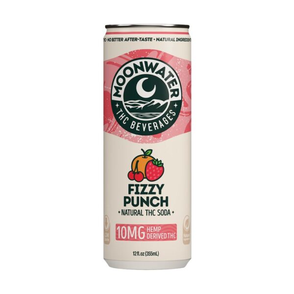 Moonwater Natural Hemp-Derived D9 THC Infused Soda | 12fl oz Can | 24ct Case - Image 3