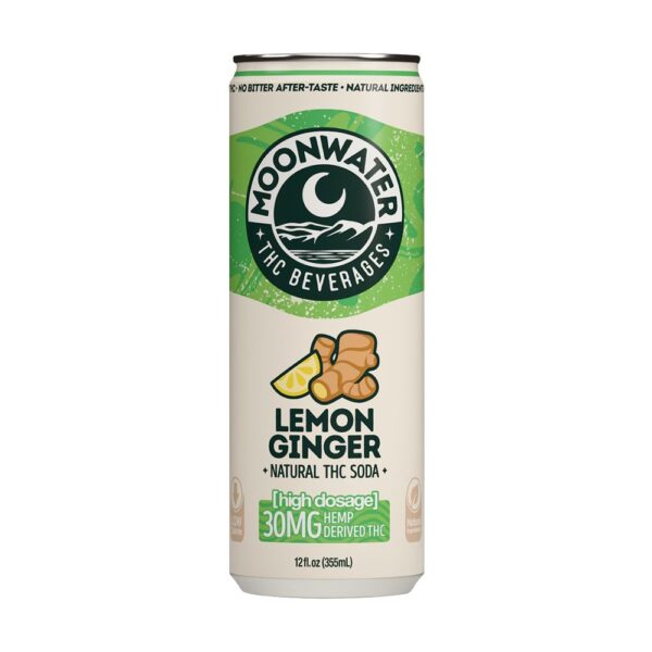 Moonwater Natural Hemp-Derived D9 THC Infused Soda | 12fl oz Can | 24ct Case - Image 6