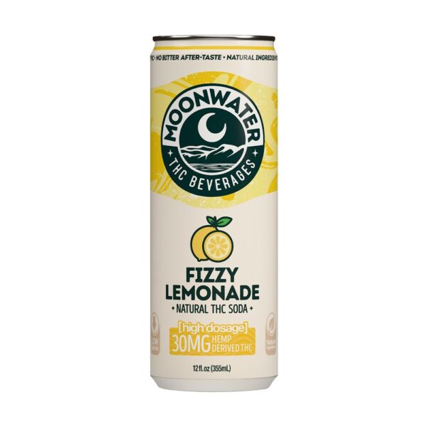 Moonwater Natural Hemp-Derived D9 THC Infused Soda | 12fl oz Can | 24ct Case - Image 8