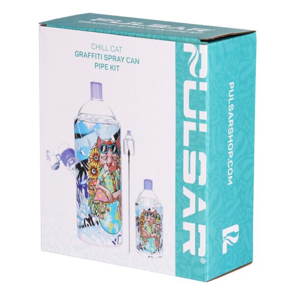 Pulsar Graffiti Series Spray Paint Glass Water Pipe Set / 7.5" / 14mm F - Image 8