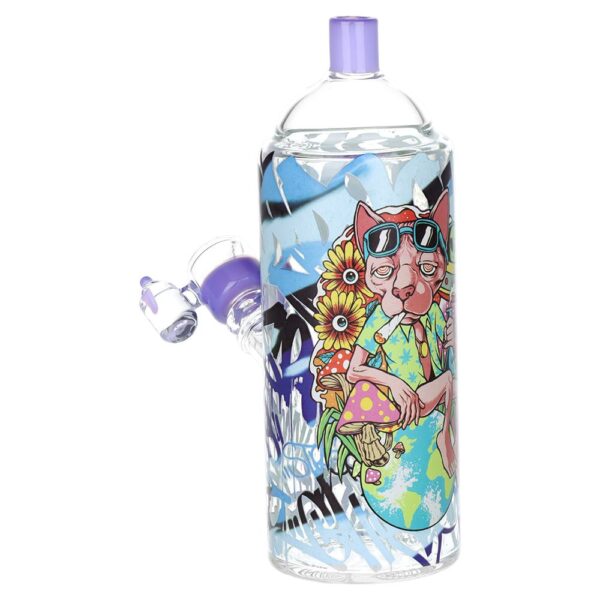 Pulsar Graffiti Series Spray Paint Glass Water Pipe Set / 7.5" / 14mm F - Image 6