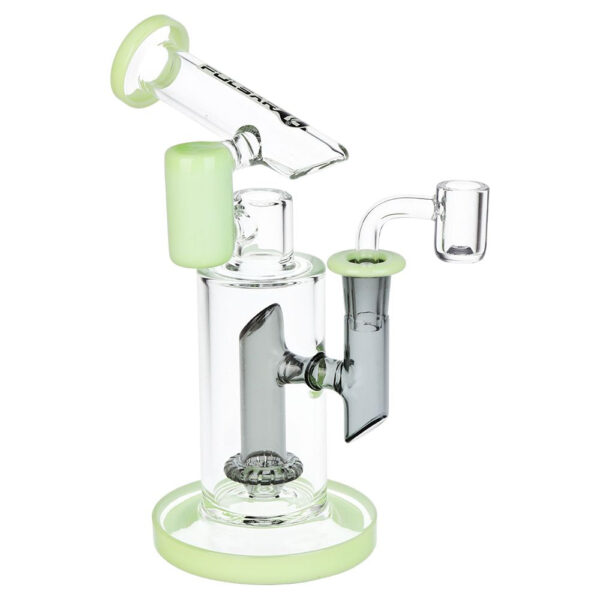 Pulsar Bicolor Fractured Tower Glass Dab Rig | 8" | 14mm F - Image 2