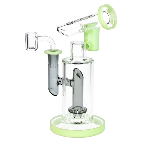 Pulsar Bicolor Fractured Tower Glass Dab Rig | 8" | 14mm F - Image 3
