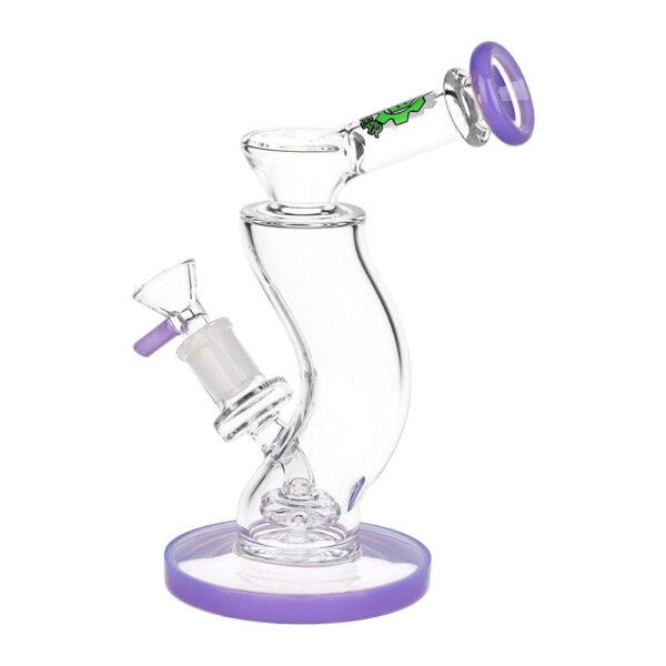 SeshGear Hip Check Curved Glass Water Pipe | 7.75" | 14mm F - Image 5