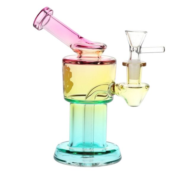 SeshGear Roboto Ombre Glass Water Pipe | 5.25" | 10mm F - Image 5