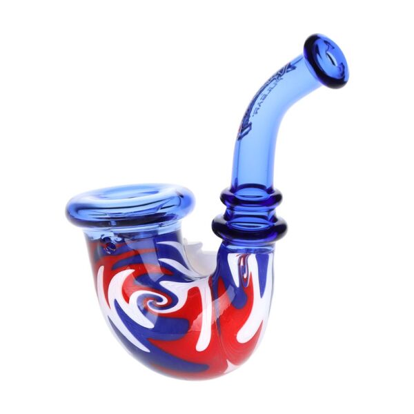 Grateful Dead x Pulsar Bolt Handle Wig Wag Glass Sherlock Pipe - 5" - Image 3