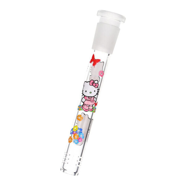 Hi Kitty Neon Beaker Glass Water Pipe - 10" / 14mm F / Colors Vary - Image 5