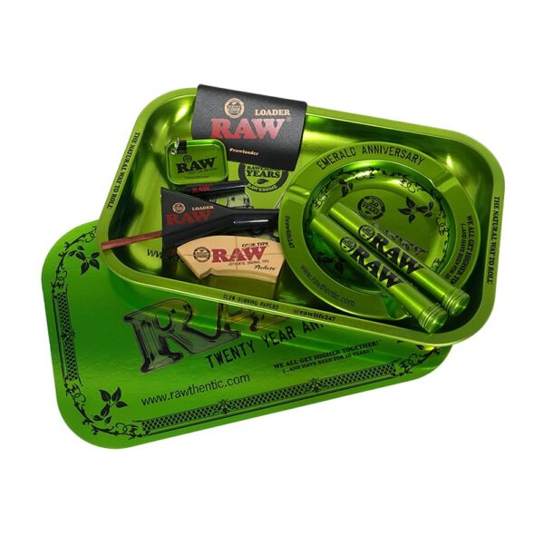 RAW 20th Anniversary Emerald Smoker's Kit