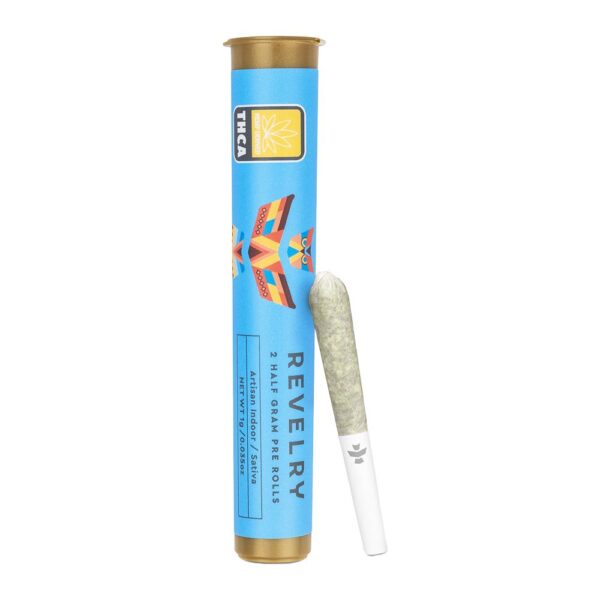 Revelry Premium Indoor THCA Pre-Rolls | 0.5g | 2pc Pack - Image 3