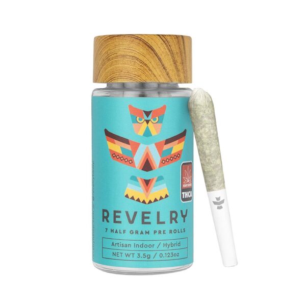 Revelry Premium Indoor THCA Pre-Rolls | 0.5g | 7pc Pack - Image 5