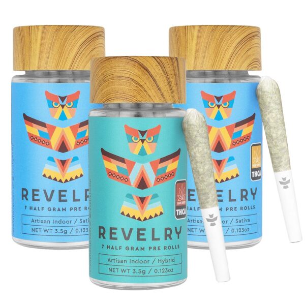 Revelry Premium Indoor THCA Pre-Rolls | 0.5g | 7pc Pack - Image 7
