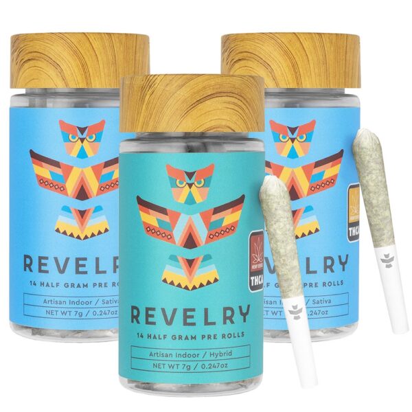 Revelry Premium Indoor THCA Pre-Rolls | 0.5g | 14pc Pack - Image 6