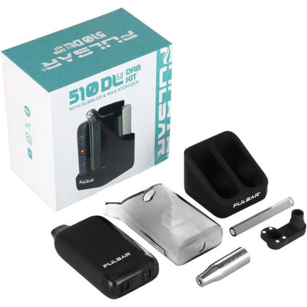 Pulsar DL 5.0 Bubbler Dab Kit with Wax Atomizer - 1000mAh / Black - Image 5