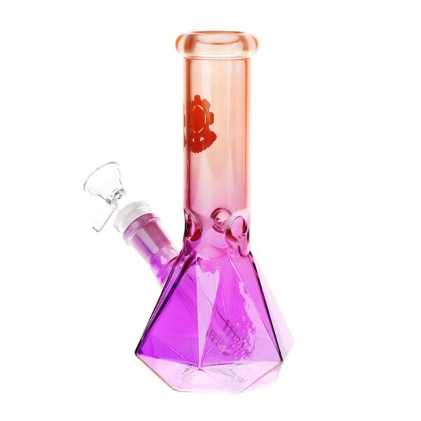 SeshGear Diamond Base Beaker Ombre Glass Water Pipe | 7.75" | 14mm F - Image 5