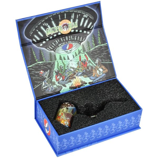 Grateful Dead x Pulsar Inside Print Bent Sherlock Pipe | 4" - Image 24