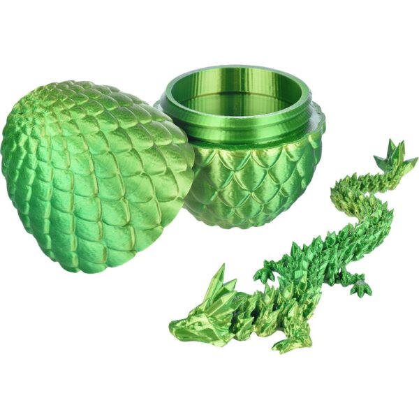 Dragon Egg Surprise 3D Printed Dragon Figurine | 11" - Image 3