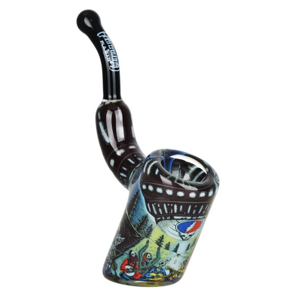 Grateful Dead x Pulsar Inside Print Bent Sherlock Pipe | 4" - Image 19