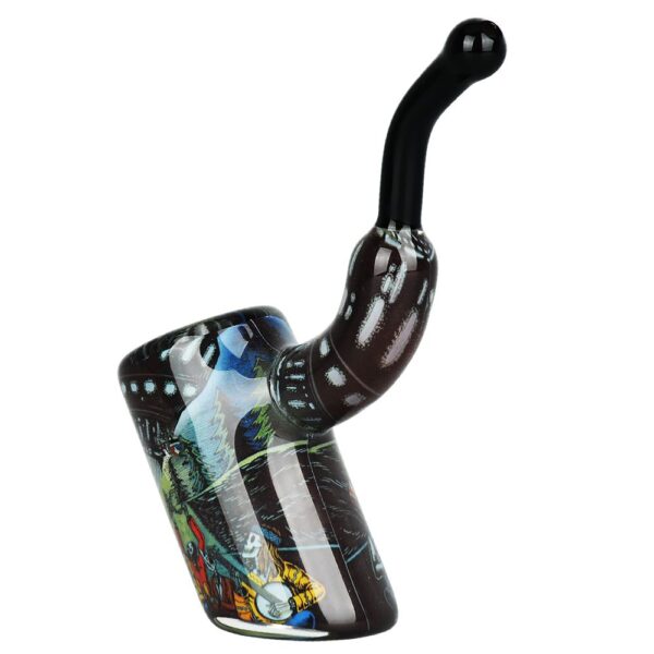 Grateful Dead x Pulsar Inside Print Bent Sherlock Pipe | 4" - Image 20