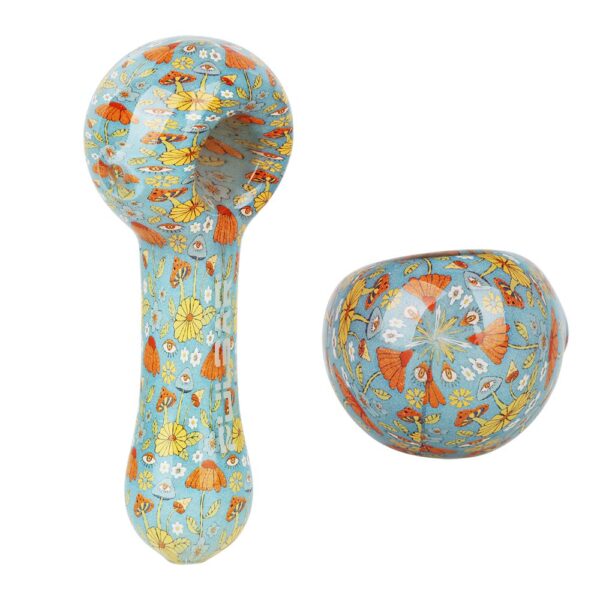 Pulsar Inside Print Glass Spoon Pipe | 5" - Image 3