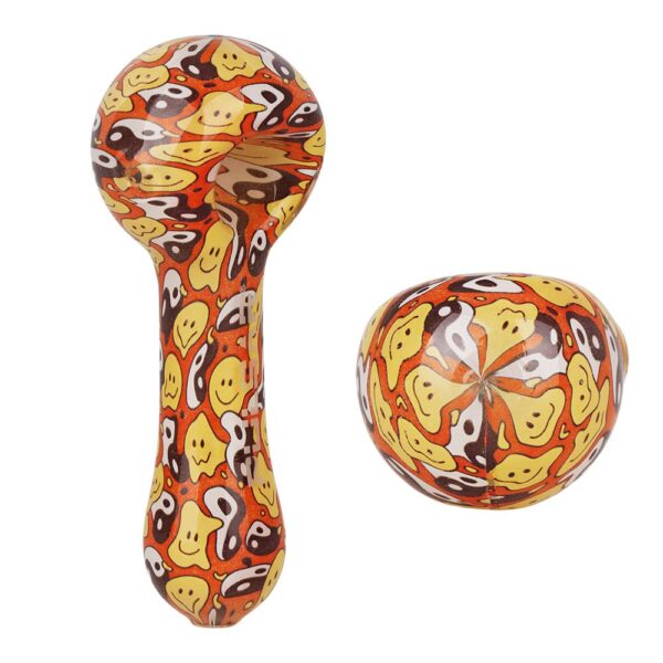 Pulsar Inside Print Glass Spoon Pipe | 5" - Image 6