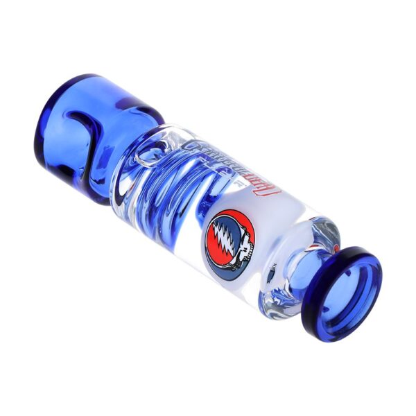 Grateful Dead x Pulsar Steal Your Face Glycerin Spiral Geometric Glass Hand Pipe - 5.25" - Image 2