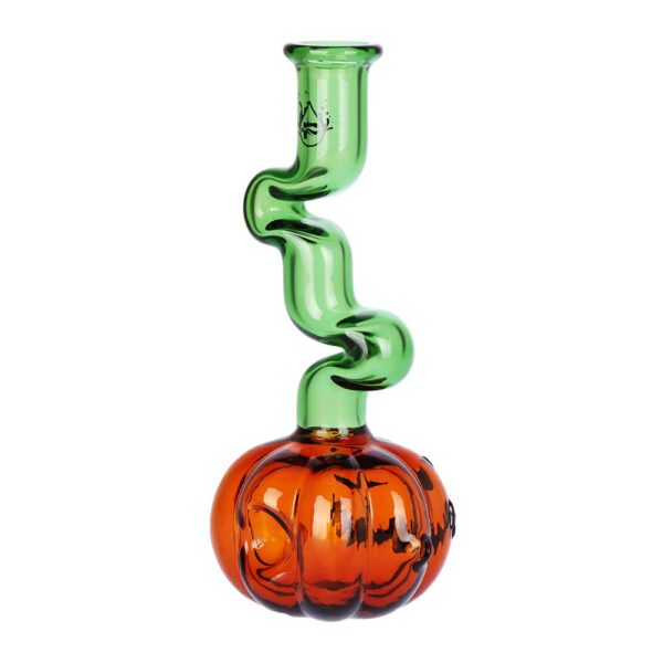 Pulsar Twisty And Wicked Jack-O-Lantern Glass Hand Pipe - 5.7" - Image 2