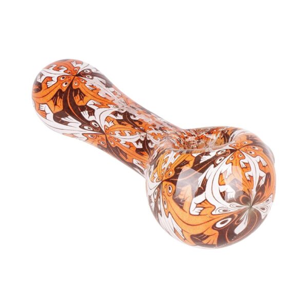 Pulsar Inside Print Glass Spoon Pipe | 4.75" - Image 6