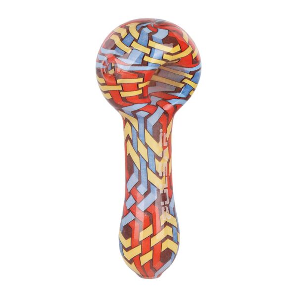Pulsar Inside Print Glass Spoon Pipe | 4.75" - Image 4
