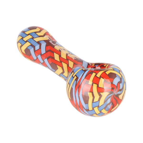 Pulsar Inside Print Glass Spoon Pipe | 4.75" - Image 9