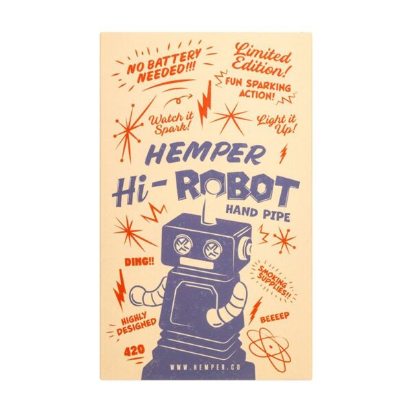 Hemper Hi-Robot Glass Hand Pipe - 4.4" - Image 4