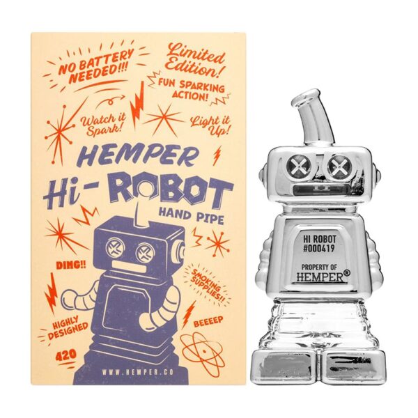Hemper Hi-Robot Glass Hand Pipe - 4.4" - Image 5