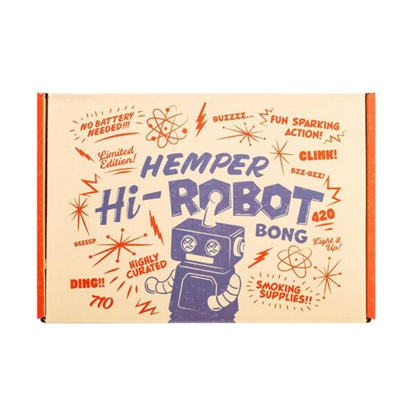 Hemper Hi-Robot Glass Water Pipe - 5.9" / 14mm F - Image 4