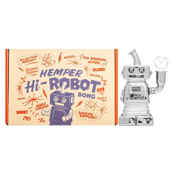 Hemper Hi-Robot Glass Water Pipe - 5.9" / 14mm F - Image 5