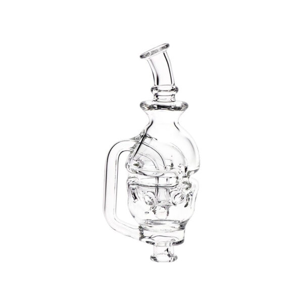 Pulsar Fab Egg Bubbler Glass Mouthpiece Attachment for Puffco Pivot - 5" / Clear - Image 3