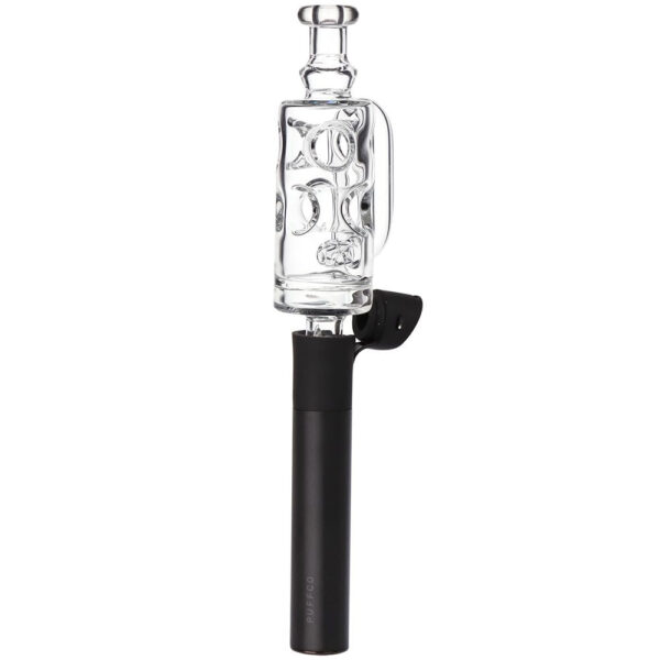 Pulsar Incycler Bubbler Glass Mouthpiece Attachment for Puffco Pivot - 4.3" / Clear - Image 2