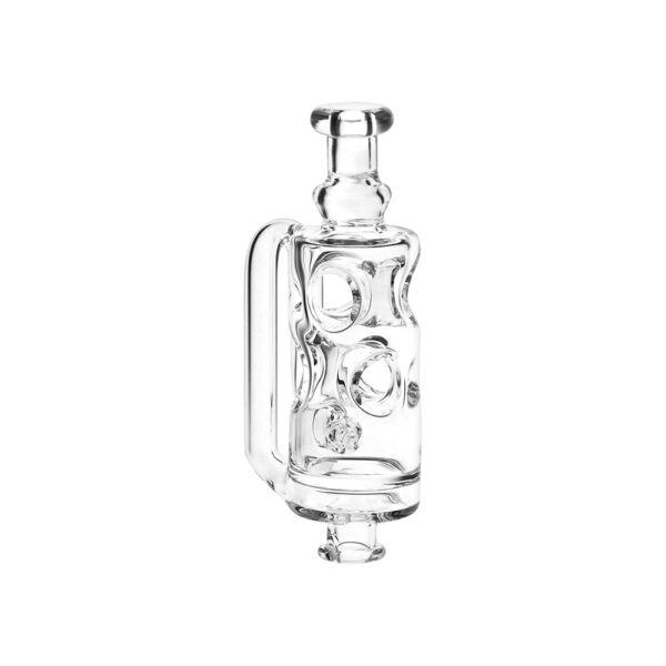 Pulsar Incycler Bubbler Glass Mouthpiece Attachment for Puffco Pivot - 4.3" / Clear - Image 3