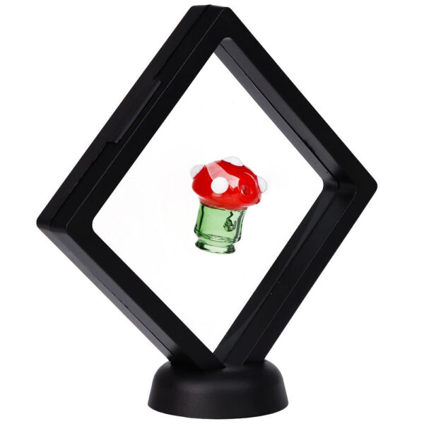 Pulsar Mushroom Glass Mouthpiece Attachment for Puffco Pivot w/ Display Stand - Colors Vary - Image 3