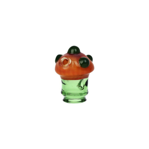 Pulsar Mushroom Glass Mouthpiece Attachment for Puffco Pivot w/ Display Stand - Colors Vary - Image 4