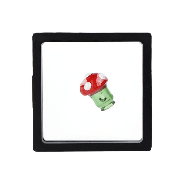 Pulsar Mushroom Glass Mouthpiece Attachment for Puffco Pivot w/ Display Stand - Colors Vary - Image 2