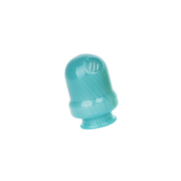 Pulsar Round Tip Glass Mouthpeice Attachment for Puffco Pivot w/ Display Stand - Colors Vary - Image 4