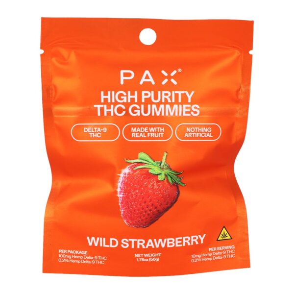 PAX High Purity D9 THC Gummies | 100mg | 10pc Pack - Image 3