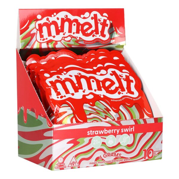 Mmelt Microdose Mushroom Gummies | 6g | 10pc | 6pk Display - Image 3