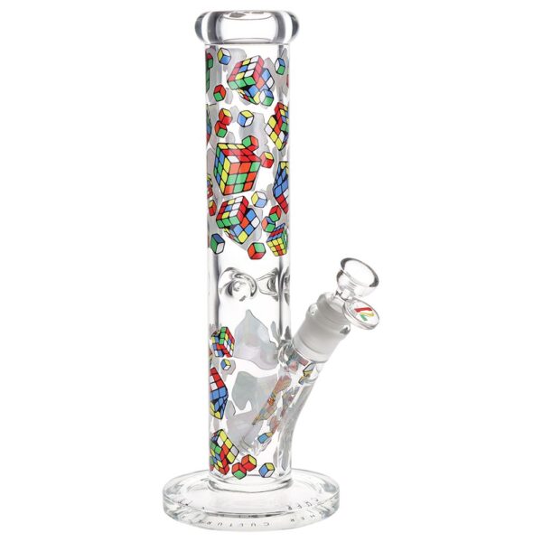 Pulsar Design Series Straight Tube Glass Water Pipe | 12" | 14mm F - Image 10