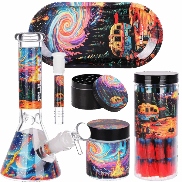 Pulsar Design Series Beaker Water Pipe Smoker's Kit | 7.75" - Image 2