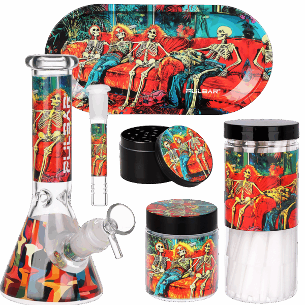 Pulsar Design Series Beaker Water Pipe Smoker's Kit | 7.75" - Image 3