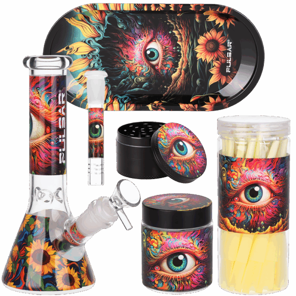 Pulsar Design Series Beaker Water Pipe Smoker's Kit | 7.75" - Image 4