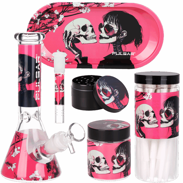Pulsar Design Series Beaker Water Pipe Smoker's Kit | 7.75" - Image 5