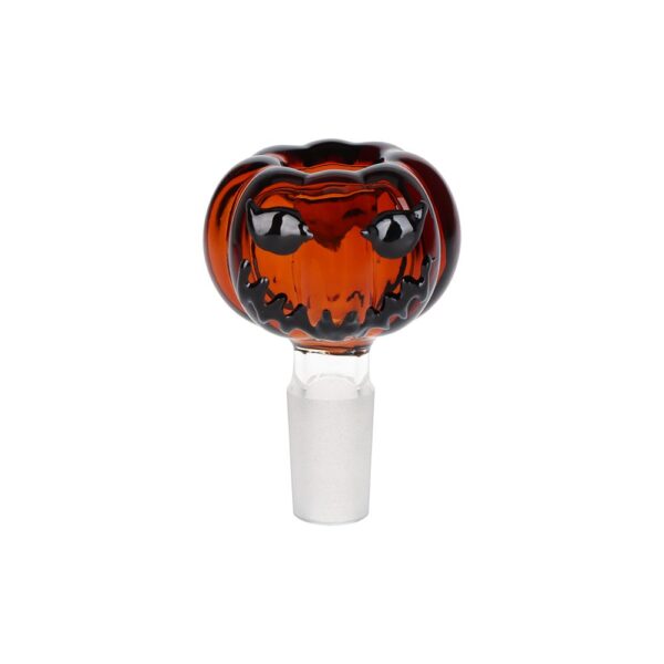 Pulsar Twisty And Wicked Jack-O-Lantern Glass Water Pipe - 11" / 14mm F - Image 3